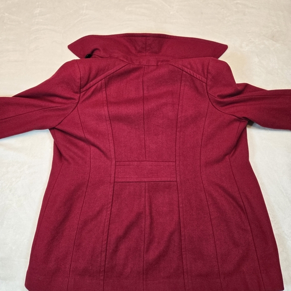 London Fog Women's Red Peacoat - Picture 3 of 9